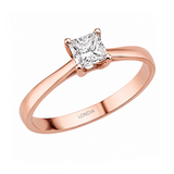 Princess Solitaire Ring