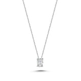Natural Diamond Oval Necklace