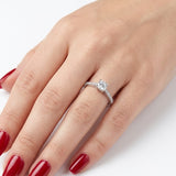 Natural Diamond Side Stone Design Ring