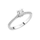 Natural Diamond Side Stone Design Ring