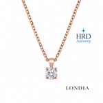 0.40 Carat F Color HRD Certified Classic Solitaire Necklace