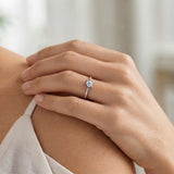 0.40 Carat F Color HRD Internationally Certified Butterfly Design Ring