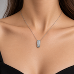 0.40 Carat Natural Diamond Flora Design Necklace