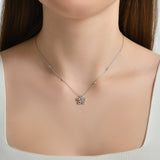 0.40 Carat Natural Diamond Sakura Design Necklace