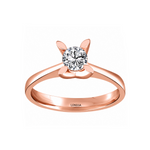0.40 Ct. Butterfly Design Solitaire Ring in 14K Gold