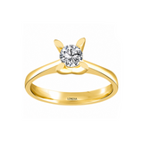 0.40 Ct. Butterfly Design Solitaire Ring in 14K Gold