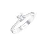 0.40 Ct. Natural Diamond Solitaire ''Classic'' Design Ring In 14K Gold