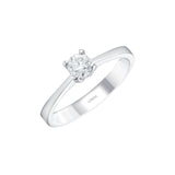0.40 Ct. Natural Diamond Solitaire ''Classic'' Design Ring In 14K Gold