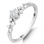 0.40 Ct. Natural Diamond Vintage Ring in 14K Gold