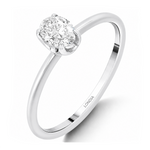 0.40 Ct. Natural Oval Diamond Solitaire Ring