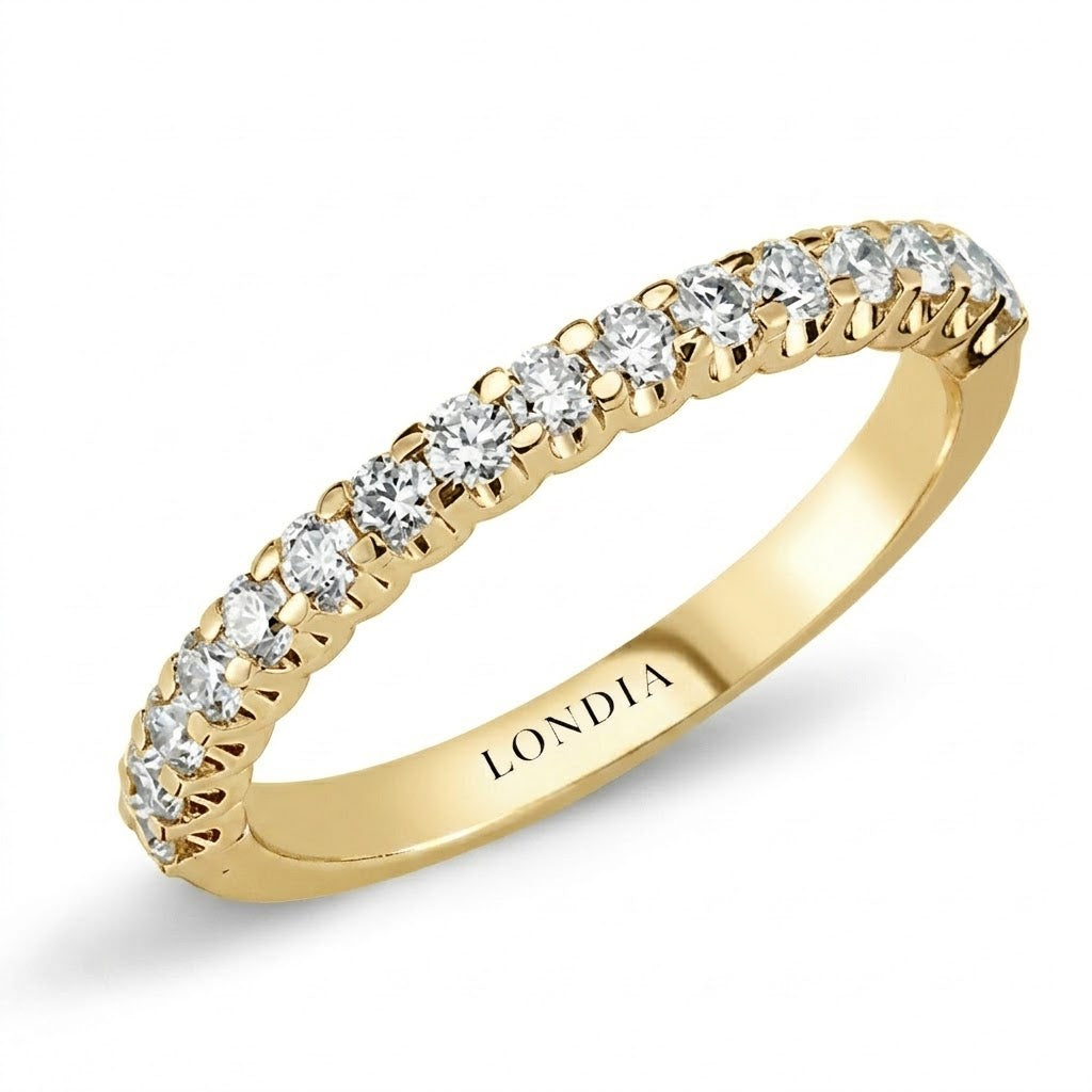 0.45 Carat Diamond Half Eternity Ring in 14K Gold