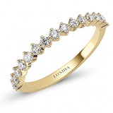 0.45 Carat Diamond Half Eternity Ring in 14K Gold