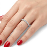 0.45 Carat Diamond Half Eternity Ring in 14K Gold