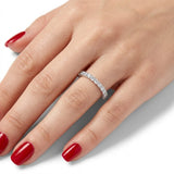 0.45 Carat Diamond Half Eternity Ring in 14K Gold