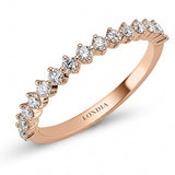 0.45 Carat Diamond Half Eternity Ring in 14K Gold