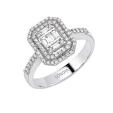 0.45 Carat Natural Diamond Baguette Design Diamond Ring | LONDIA