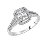 0.45 Carat Natural Diamond Baguette Design Diamond Ring | LONDIA
