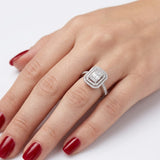 0.45 Carat Natural Diamond Baguette Design Diamond Ring | LONDIA