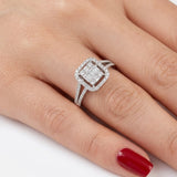0.45 Carat Natural Diamond Baguette Design Diamond Ring | LONDIA