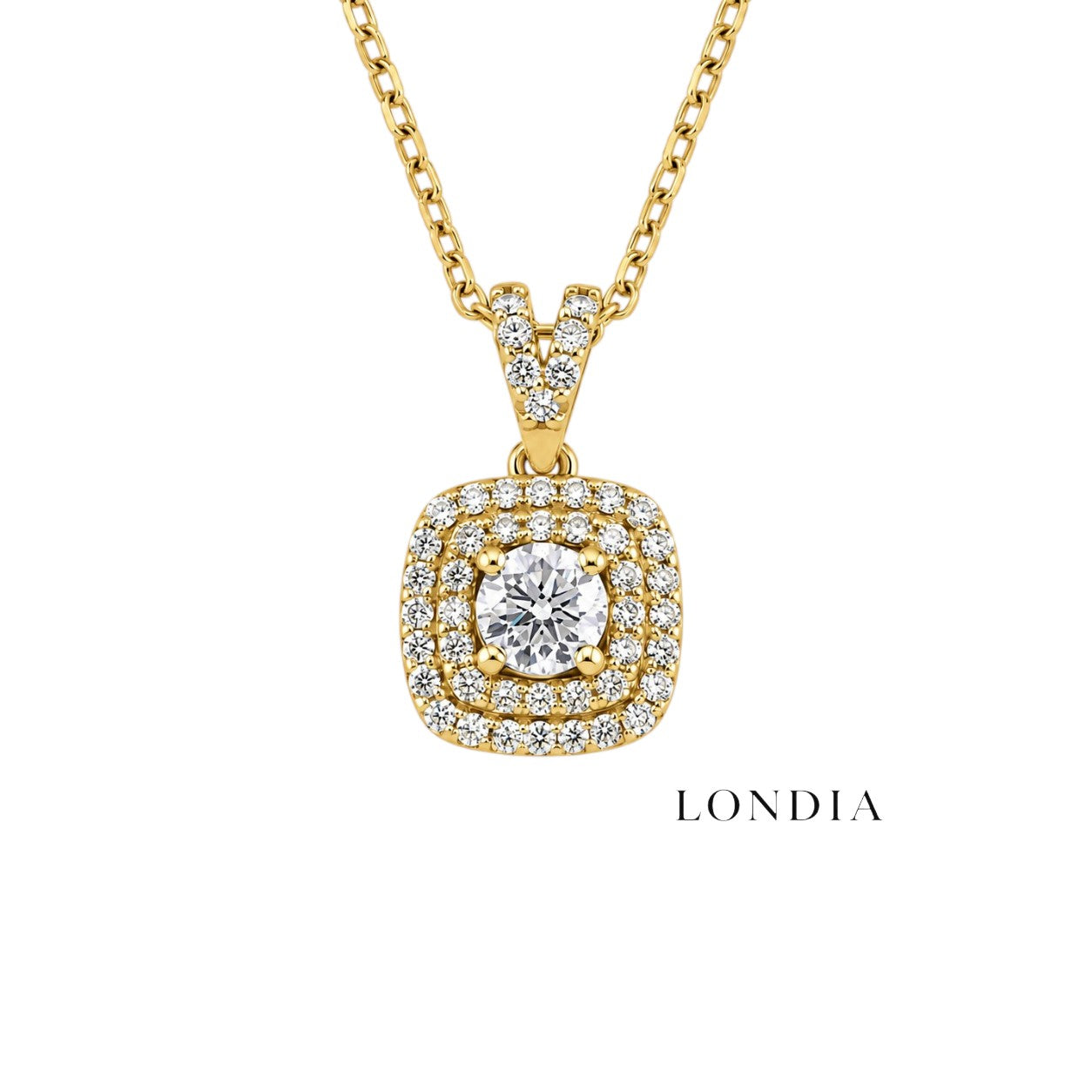0.45 Carat Natural Diamond Design Necklace