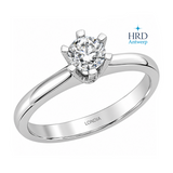 0.45 Ct. F Color HRD Certified Natural Diamond Amore Solitaire Ring