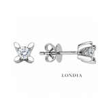 0.45 Ct. F Color Natural Diamond Butterfly Solitaire Set