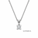0.45 Ct. F Color Natural Diamond Valentine Solitaire Set