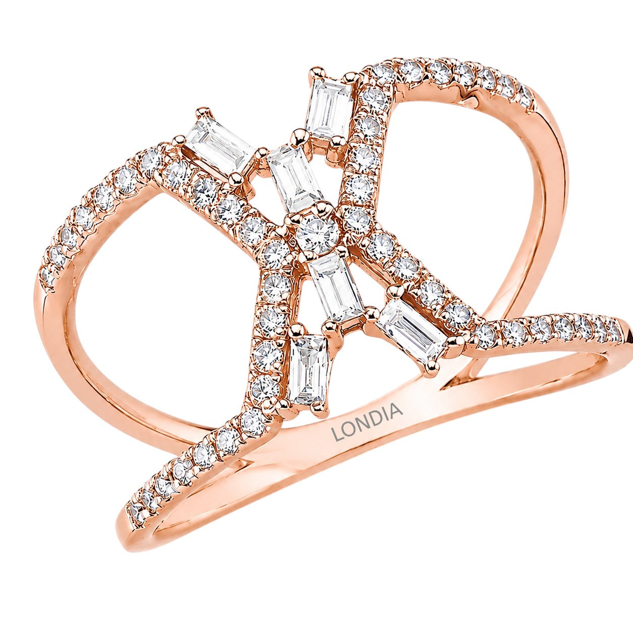 0.45 ct Natural Diamond Design Ring | 18K Gold