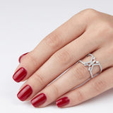 0.45 ct Natural Diamond Design Ring | 18K Gold