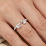 0.50 Carat Angel Wing Natural Diamond Design Ring