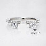 0.50 Carat Angel Wing Natural Diamond Design Ring