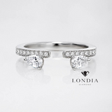 0.50 Carat Angel Wing Natural Diamond Design Ring