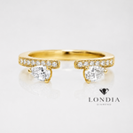 0.50 Carat Angel Wing Natural Diamond Design Ring
