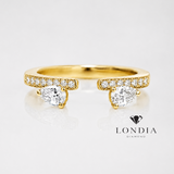 0.50 Carat Angel Wing Natural Diamond Design Ring