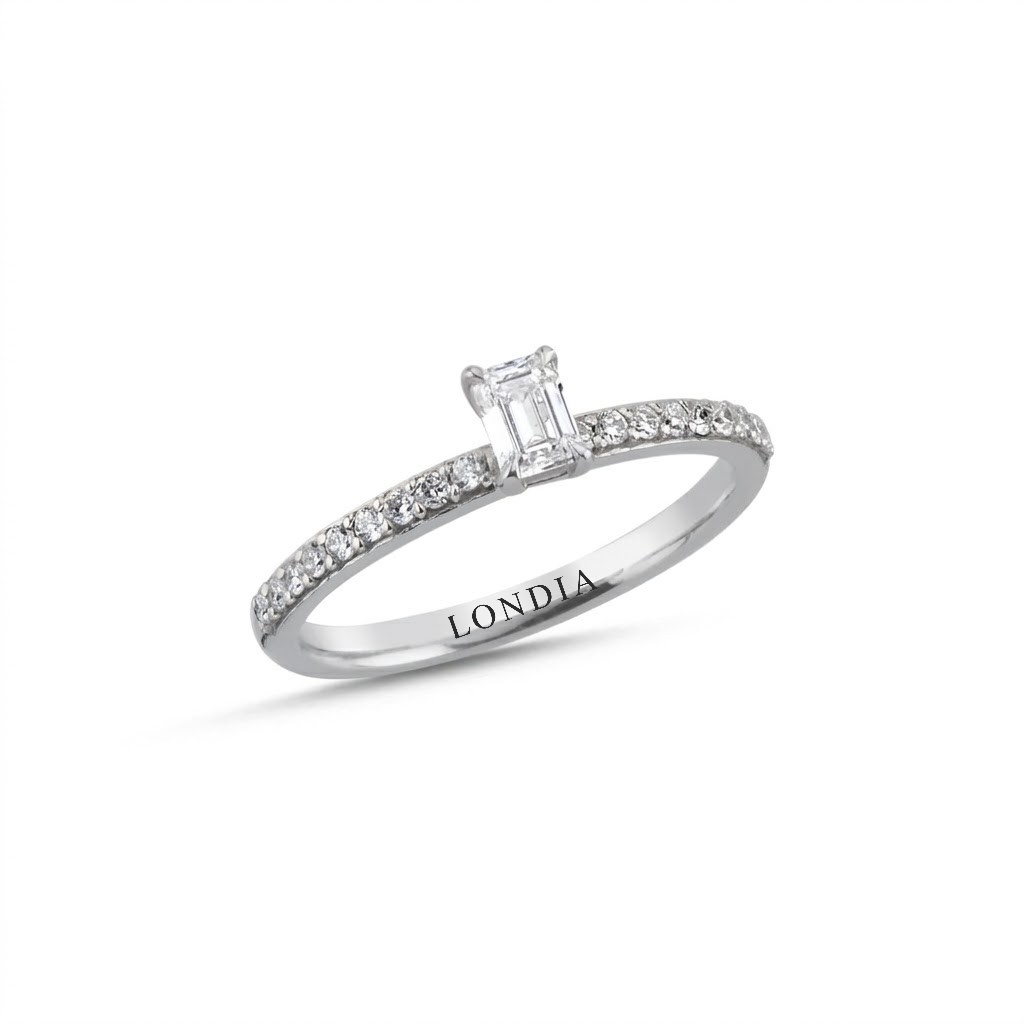 0.50 Carat Baguette Solitaire Diamond Ring
