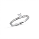 0.50 Carat Baguette Solitaire Diamond Ring