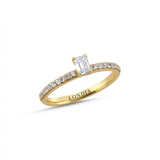 0.50 Carat Baguette Solitaire Diamond Ring