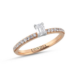 0.50 Carat Baguette Solitaire Diamond Ring