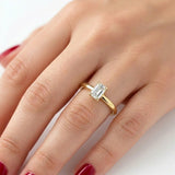 0.50 Carat Emerald Solitaire Ring