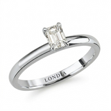 0.50 Carat Emerald Solitaire Ring