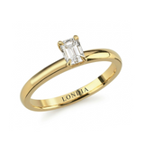 0.50 Carat Emerald Solitaire Ring