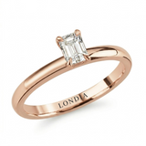 0.50 Carat Emerald Solitaire Ring