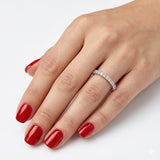 0.50 Carat Diamond Half Eternity Ring in 14K Gold