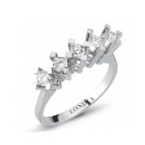 0.50 Carat Diamond “Valentine” Design Five-Stone Ring in 14K Gold