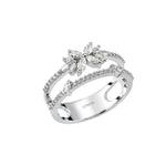 0.50 Carat Natural Diamond Statement Design Ring – 14K Gold