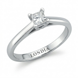 0.50 Carat Princess Cut Solitaire Ring