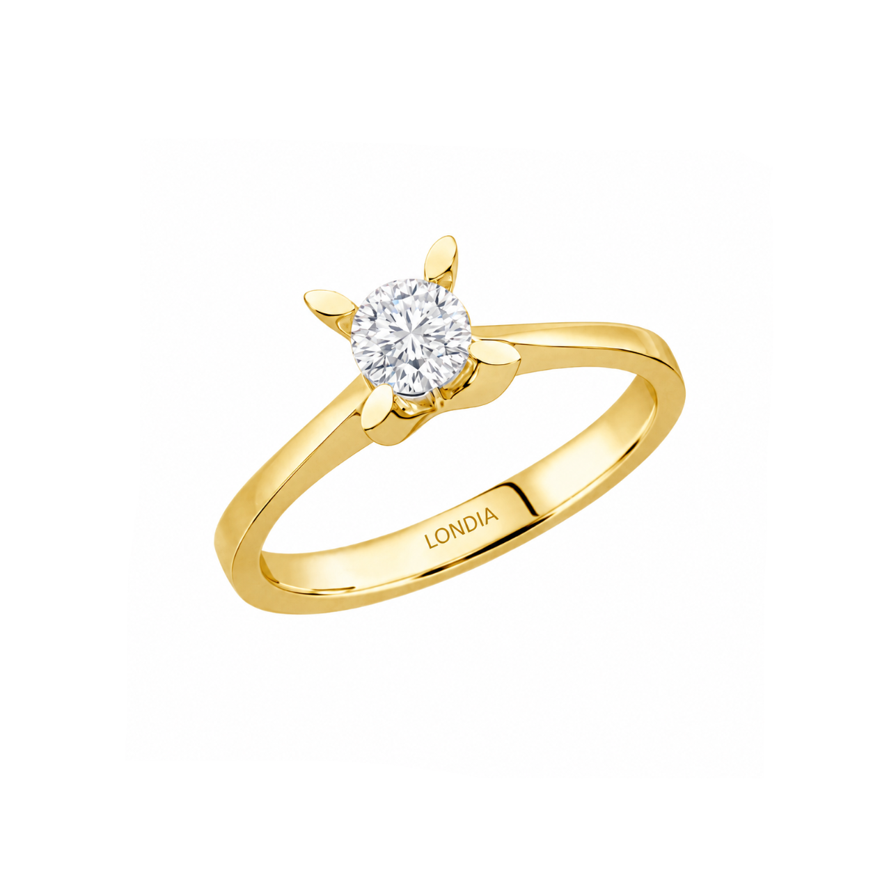 0.50 Ct. Butterfly Design Solitaire Diamond Ring in 14K Gold