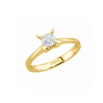 0.50 Ct. Butterfly Design Solitaire Diamond Ring in 14K Gold