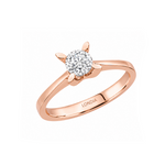 0.50 Ct. Butterfly Design Solitaire Diamond Ring in 14K Gold