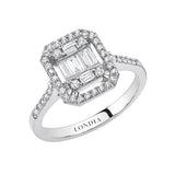 0.50 Ct. Natural Diamond Baguette Design Diamond Ring | LONDIA